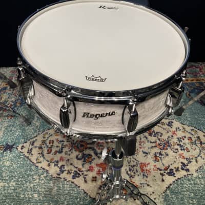 Rogers - 14x5" Dyna-Sonic Snare Drum 2010's - White Marine Pearl image 3