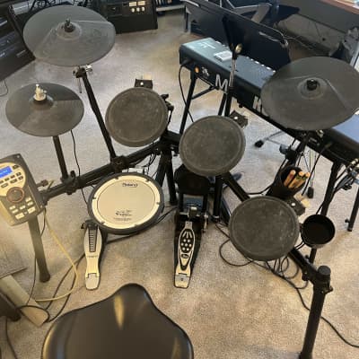 Roland TD-11K V-Drum Kit with Mesh Snare Pad 2010s - Black. I will open this sale from local pick-up to sending within the continental U.S. for a 10% higher price (packaging/handling), plus you pay the shipping cost. Message me, and we’ll make the deal.