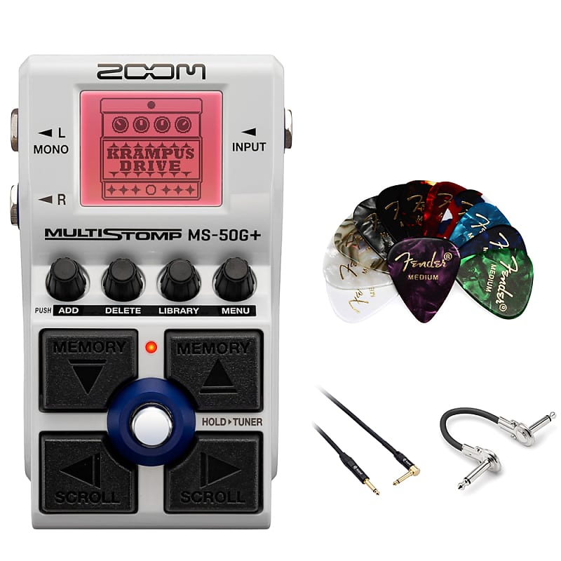 Zoom MS-50G+ Multistomp Guitar Effects Pedal White | Guitar