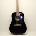 Fender CD-60 Dreadnaught Acoustic Guitar (V3) W/ Case, Black, Walnut Fingerboard