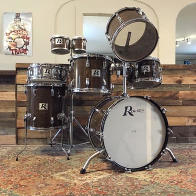 Rogers Londoner Six Drum Set in New Mahogany Shell Pack image 3