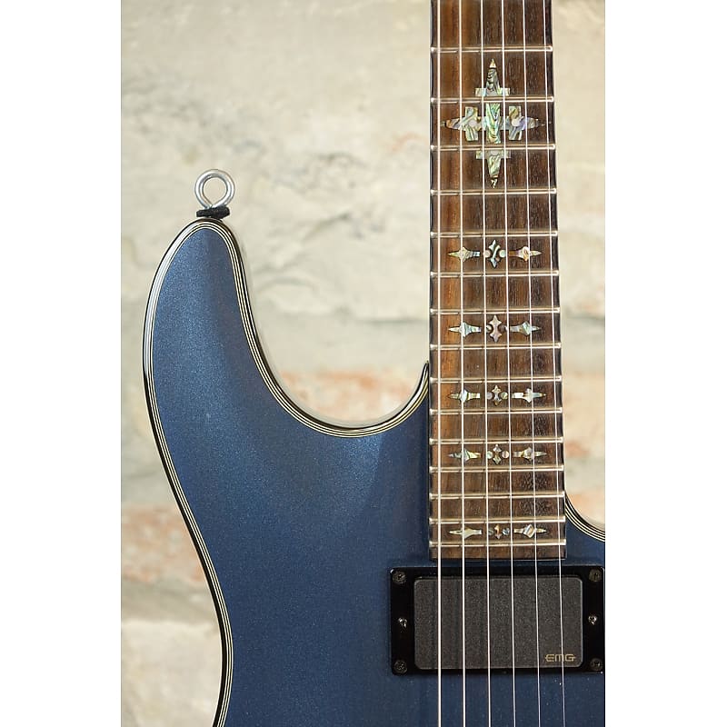 SCHECTER Damien Elite FR - EMG pickups - Placid Blue