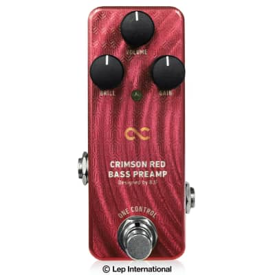 Reverb.com listing, price, conditions, and images for one-control-crimson-red-bass-preamp