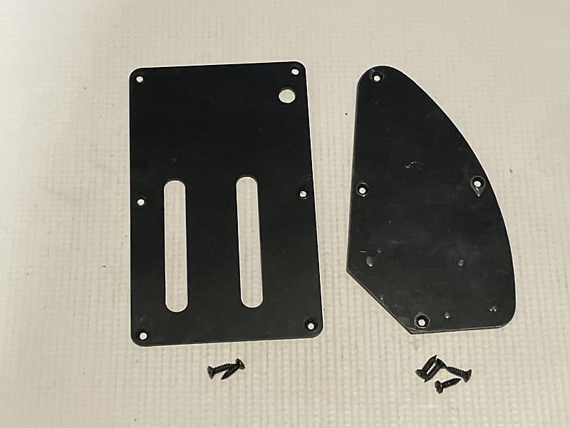 2000's Indonesia Ibanez RG Series Guitar Black Tremolo & Electronics Cavity Backplate Set image 1