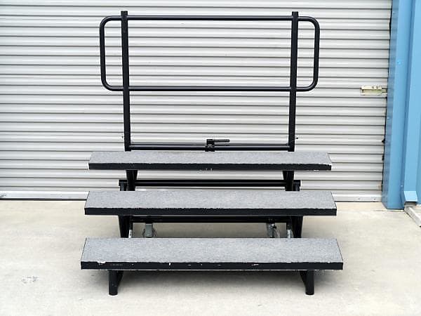 STAGERIGHT FR-36 3 STEP CHORAL CHOIR RISERS w/ BACKRAIL - | Reverb