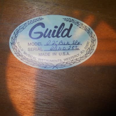 Guild-Vintage 1982 D 25-Black Sparkle-Westerly USA-HSC image 10