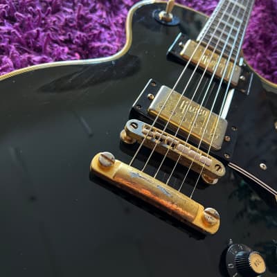 Early 1970s Greco EG-420B Les Paul Custom Black Beauty (w