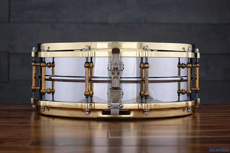 新品！Ludwig ロウブラスフォニックスネアLＢ454Ｒ14×5-