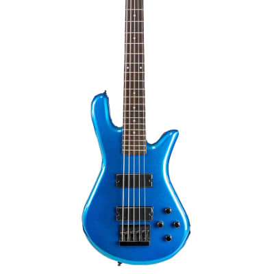 Brand New Spector Performer 5 Bass Guitar Metallic Blue Gloss image 2