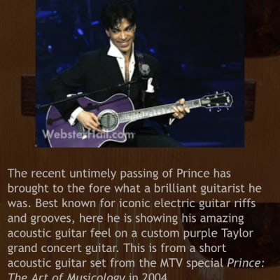 Taylor 612ce Purple Grand Concert Prince's Acoustic-Electric Guitar image 17