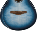 Ibanez AEWC400IBB Acoustic-Electric Guitar, Indigo Blue Burst High Gloss