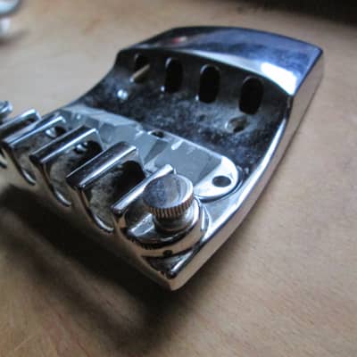 Rickenbacker 4001 Aluminum Gap Tooth Bridge and Tailpiece Chrome