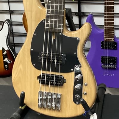 Schecter Diamond series (5) string electric bass Natural image 1