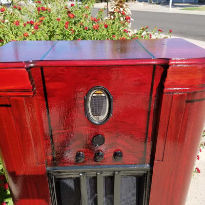 Philco 660X Antique Radio Custom Guitar Amp Cabinet with Eminence Legend EM12 12" Speaker image 3