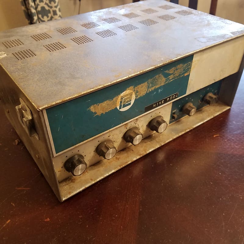 Grommes Precision Electronics S20 Tube PA Amplifier Head Mono 20 Watt 1960 - Rusty Blue image 1
