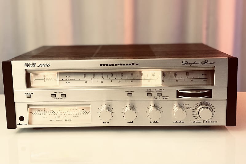 Vintage Marantz SR2000 Stereophonic Receiver - Serviced + Cleaned  			