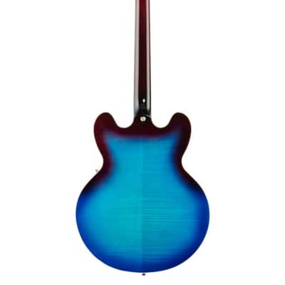 Epiphone ES335 Figured Top Semi Hollowbody Guitar Blueberry Epiphone ES335 Figured Top Semi Hollowbody Guitar Blueberry