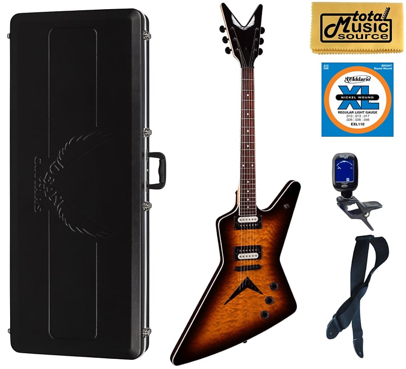 Dean Guitars ZX Quilt Maple Electric Guitar, Trans Brazilia