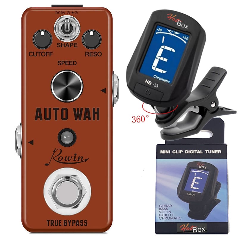 Rowin LEF-3804 Auto Wah Digital Guitar Effect + Hot Box Tuner Micro Pedal September Sale $37.80 image 1