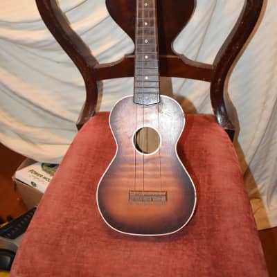 harmony ukulele 1960's sunburst image 9