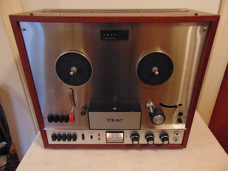 Teac A-1500 W Auto Reverse Reel To Reel- Dust Cover-Used  Tapes-Accessories-Tested-Working Late 60's - Wood Veneer