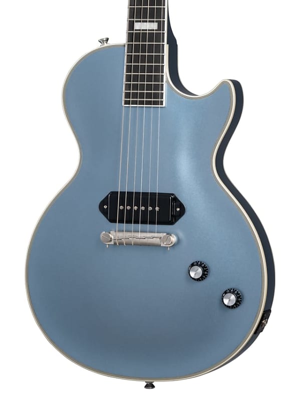 Epiphone Jared James Nichols Signature Blues Power Les Paul Custom Electric Guitar - Aged Pelham Blue-Aged Pelham Blue image 1