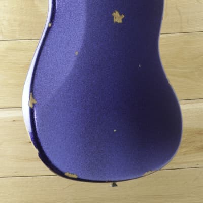 Fender Custom Shop Dealer Select CuNiFe Wide Range Jazzmaster Relic Purple Sparkle, Left Handed R127781 image 4
