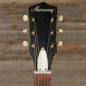 Harmony Acoustic Natural (Set up for slide) 1960s image 6