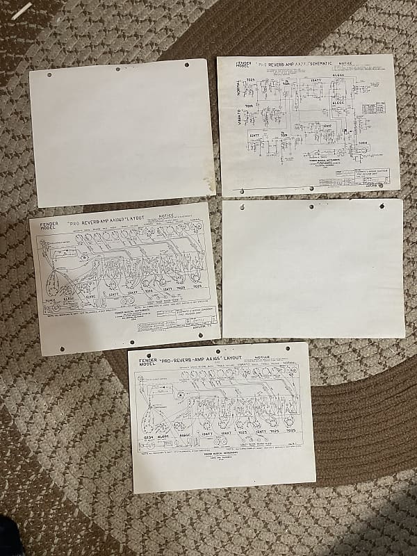 Fender Pro Reverb schematic and Layout 1960’s image 1