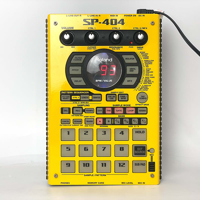 Roland SP-404 Rare Limited Yellow Linear Wave Sampler