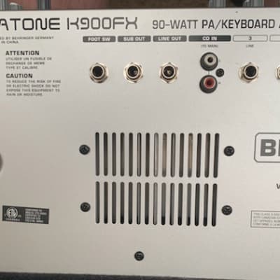 Behringer Ultratone K900FX 90-Watt 1x12 Keyboard Amp image 3