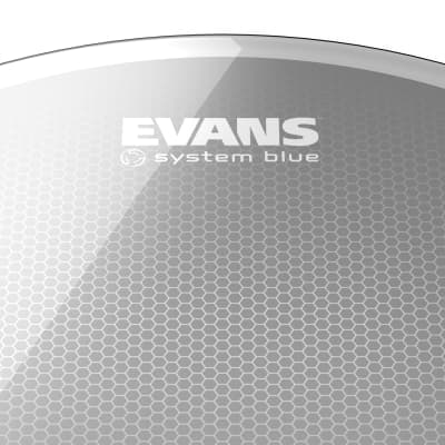 Evans System Blue SST Marching Tenor Drum Head, 8 Inch image 2
