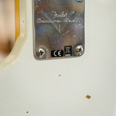 Fender Custom Shop 1961 Jazz Bass Heavy Relic - Aged Olympic White w/Hardshell Case image 8