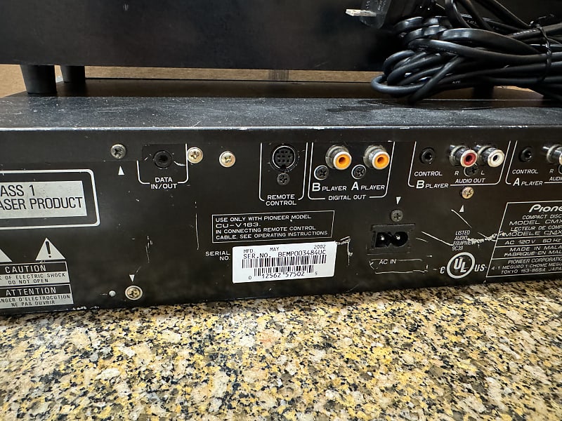 Pioneer CMX-3000 Dual Twin CD Deck Professional DJ CDJ