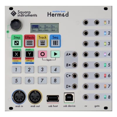 Squarp Instruments Hermod Eurorack Sequencer Module (White) | Reverb