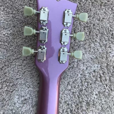 Metallic Purple Custom Hollow Body Jazz Guitar Body, Rosewood Fingerboard, Maple Neck image 6