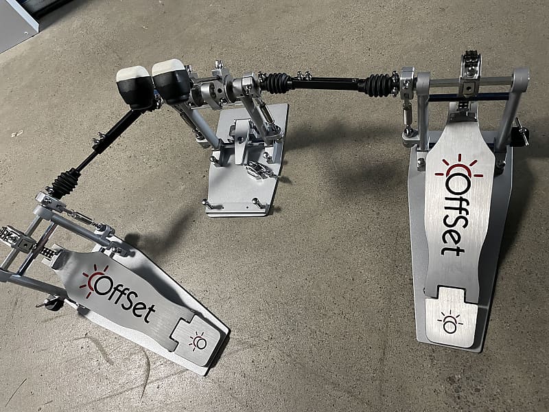 Offset Eclipse Double Bass Drum Pedal Chrome Reverb