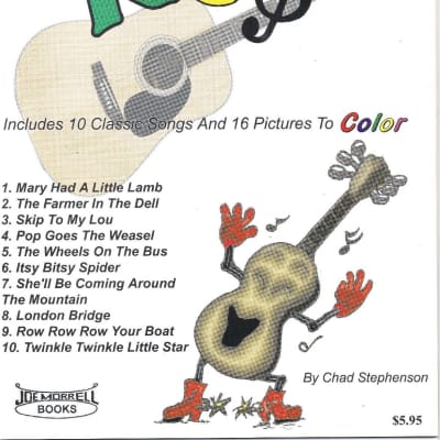 Simple Guitar For Kids Instructional Book and Guitar Song Book for Children for sale
