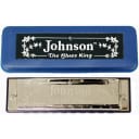 New Johnson BK-520-G Blues King Harmonica, Key of G - Single Harp with Case - with Free Shipping