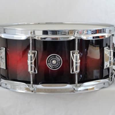 New Rare Taye Drums Original 14x6 Maple Snare Drum In Ruby 