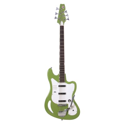 Eastwood Guitars TB-64 - Vintage Mint Green - MRG Series Teisco-inspired Short Scale 6-string Electric Bass - NEW! image 4