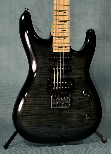ギター KRAMER STRIKER211 Trans Black Kramer Striker 211 With Floyd Rose - Transparent Black
