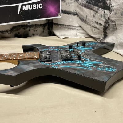 B.C. Rich bc Limited Edition Body Art Collection Warlock Guitar with Case 2003 - Maggot Man - Skate The Planet image 11
