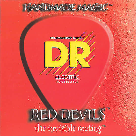 DR RDE-9 Red Devils Coated Guitar Strings; gauges 9-42 image 1