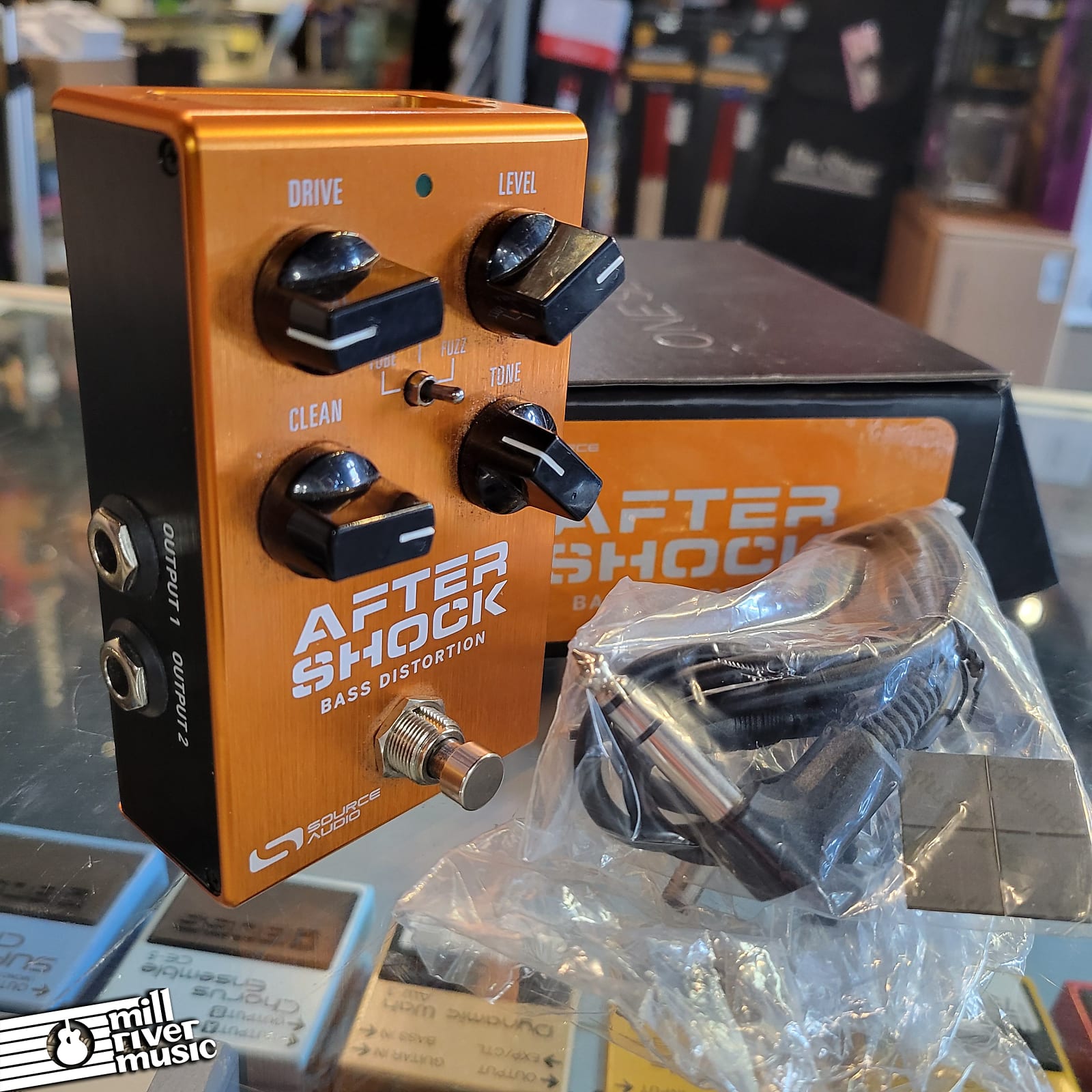 Source Audio Aftershock Bass Distortion w/ Box Used