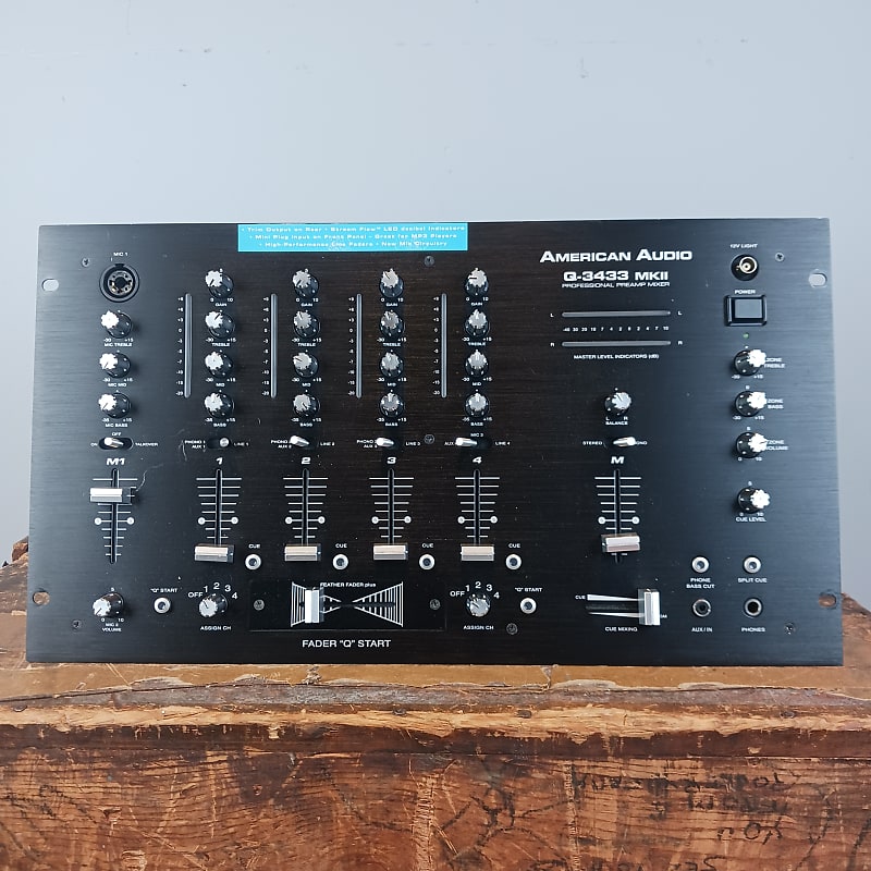 AMERICAN AUDIO Q-3433 MKⅡ American Audio Q-3433 Mk II Preamp Mixer | Reverb