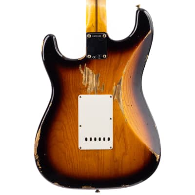 Fender Custom Shop 1957 Stratocaster Heavy Relic, Lark Guitars Custom Run -  2 Tone Sunburst (961) image 2