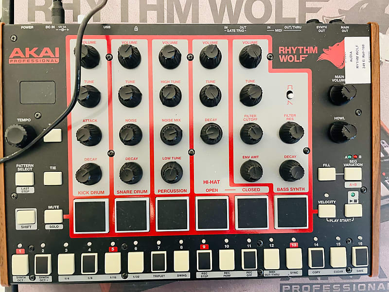 Akai Rhythm Wolf Analog Drum Machine and Bass Synthesizer | Reverb