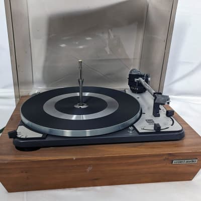 Dual 1009 SK2 4-Speed Fully-Automatic Turntable w/ Dust Cover & Wood Plinth image 2