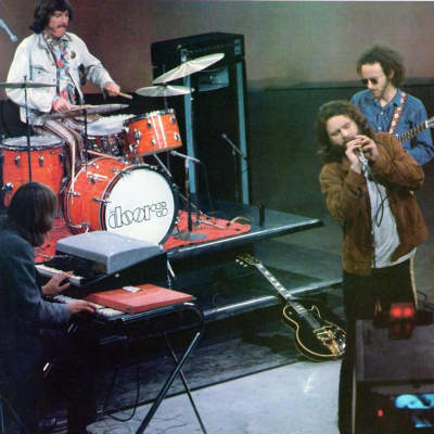 Ludwig The Doors, John Densmore, Robbie Krieger Played Ludwig 22,13,16,5×14 Supraphonic. Documented!! 1968 - Mod Orange image 16